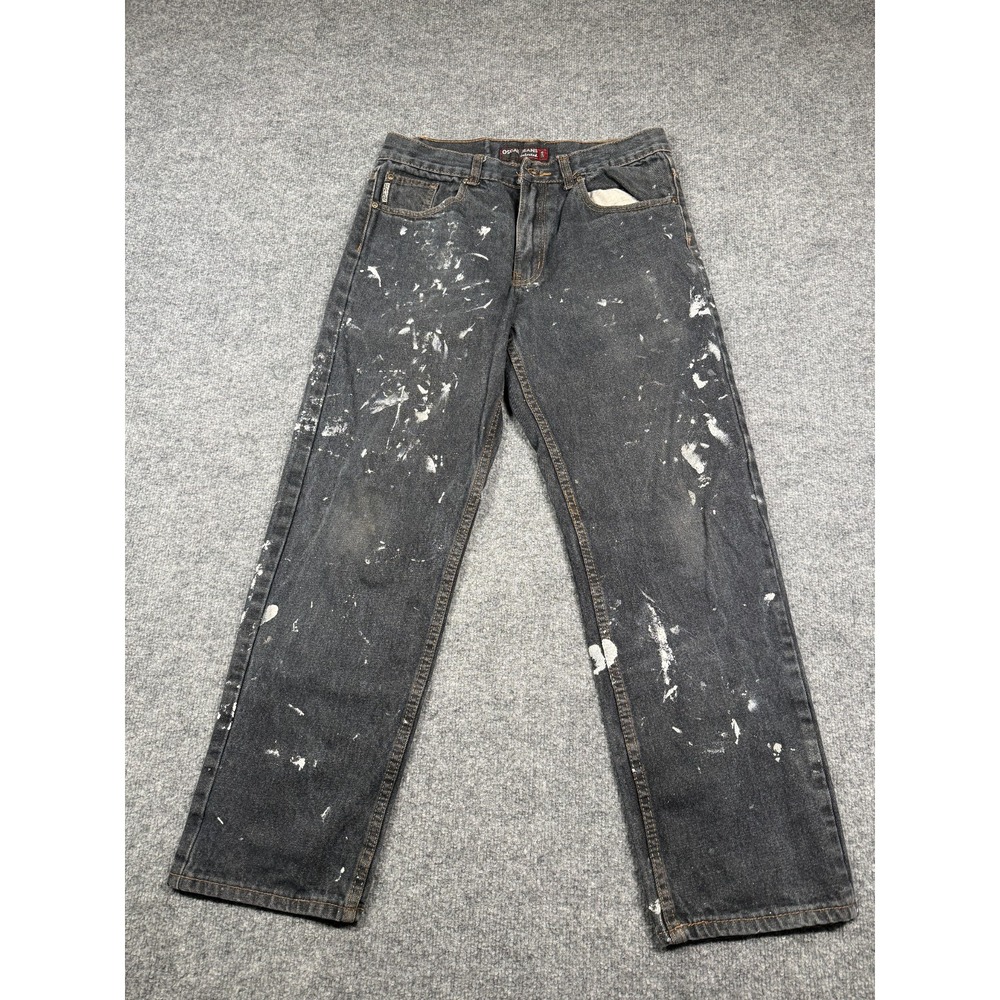 Oscar Jeans Selected Carpenter Jeans Men 32x30 Dark Blue Denim Work Straight Leg